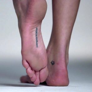 Cara Delevingne feet tattoos