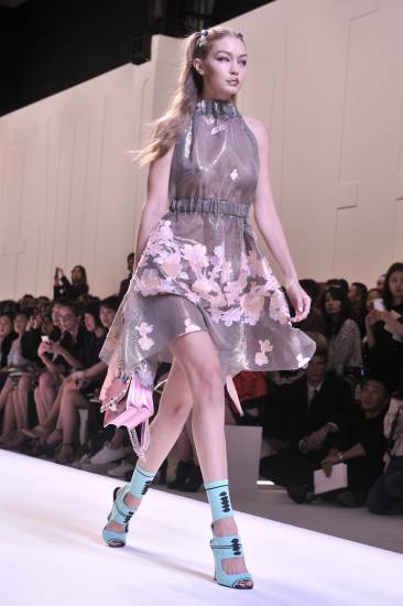 Gigi Hadid In Floral dress