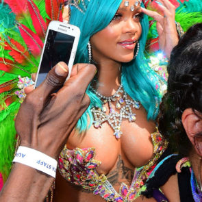 Rihanna hot cleavage and tits
