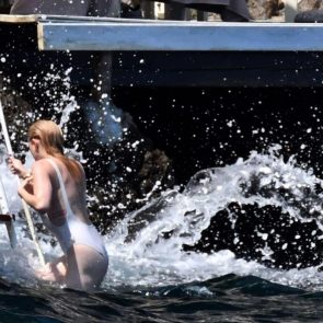 Amber Heard in the sea