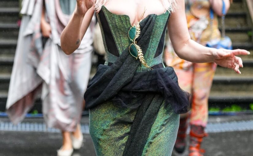 Julia Fox Displays Nice Cleavage as She Attends the Vivienne Westwood Show in Paris (13 Photos)