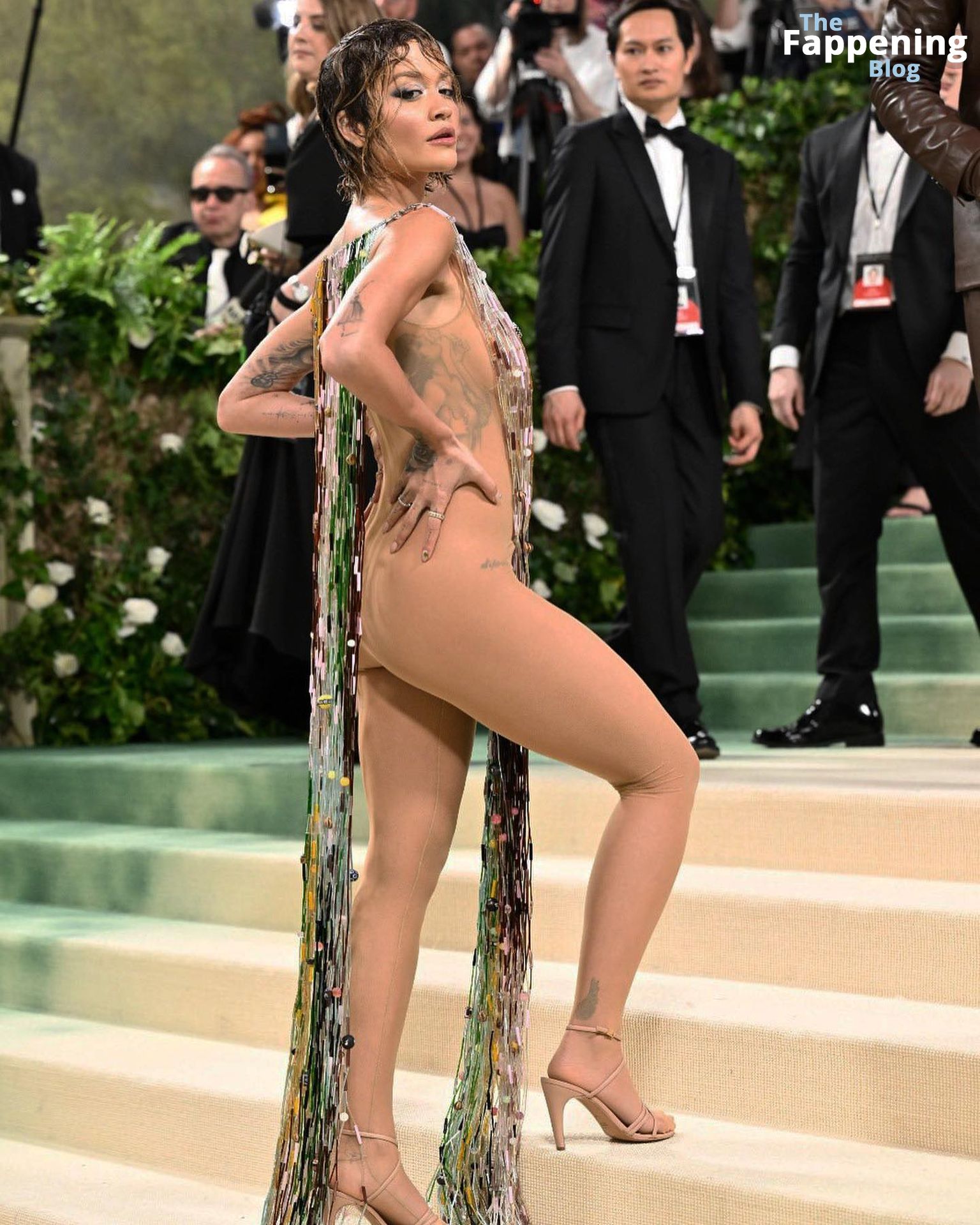 Rita Ora Poses Almost Nude At The Met Gala Photos TheFappening Library